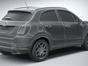 Fiat 500X 2019 3D Modell