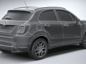 Fiat 500X 2019 3D Model