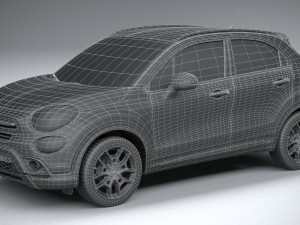 Fiat 500X 2019 3D Modell