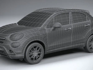 Fiat 500X 2019 3D Model