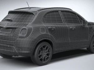 Fiat 500X 2019 3D Model