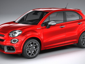 Fiat 500X Sport 2020 3D 모델