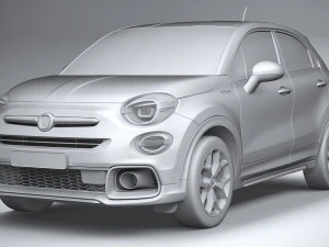 Fiat 500X Sport 2020 3D Model
