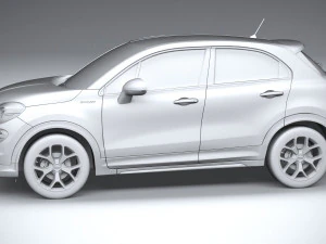 Fiat 500X Sport 2020 3D Model