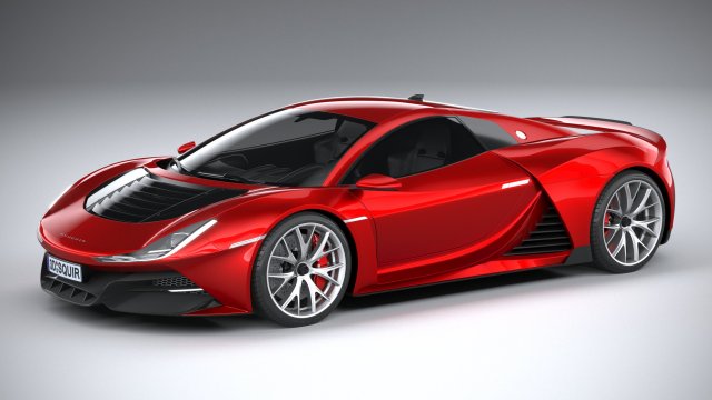 Generic Supercar 2020 Modello 3D .c4d .max .obj .3ds .fbx .stl .blend