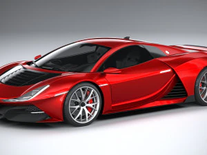 Supercar générique 2020 Modèle 3D