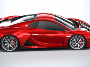 Supercarro Gen&eacute;rico 2020 Modelo 3D