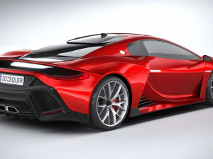 Supercarro Gen&eacute;rico 2020 Modelo 3D