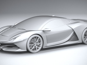 Generic Supercar 2020 Modello 3D