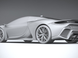 Generic Supercar 2020 Modello 3D