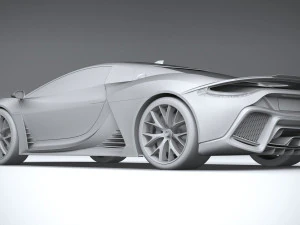 Supercarro Gen&eacute;rico 2020 Modelo 3D
