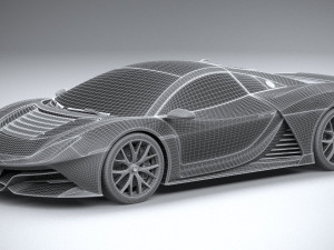 Generic Supercar 2020 Modello 3D