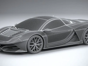Supercarro Gen&eacute;rico 2020 Modelo 3D
