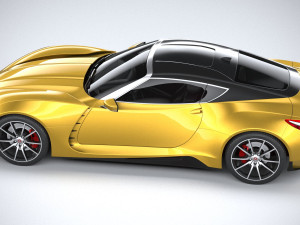 Generic Coupe 2020 3D Модель