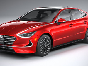 Hyundai Sonata Hybrid 2020 3D Model