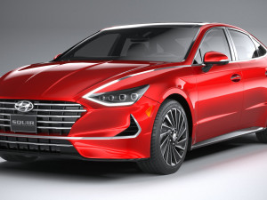 Hyundai Sonata Hybrid 2020 3D Model