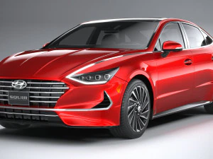 Hyundai Sonata Hybrid 2020 3D Model