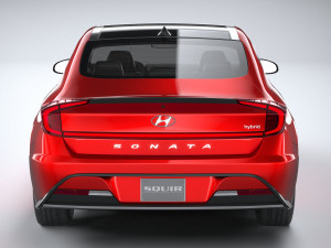 Hyundai Sonata Hybrid 2020 3D Model