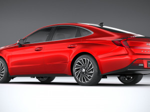 Hyundai Sonata Hybrid 2020 3D Model