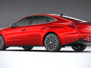 Hyundai Sonata Hybrid 2020 3D Model