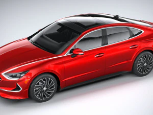 Hyundai Sonata Hybrid 2020 3D Model