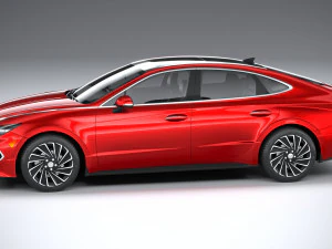 Hyundai Sonata Hybrid 2020 3D Model