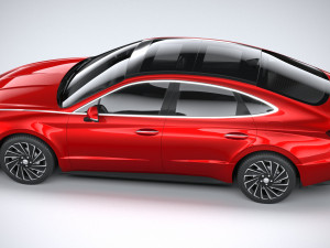 Hyundai Sonata Hybrid 2020 3D Model