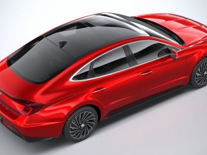 Hyundai Sonata Hybrid 2020 3D Model