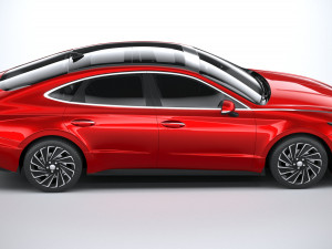 Hyundai Sonata Hybrid 2020 3D Model