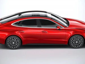 Hyundai Sonata Hybrid 2020 3D Model