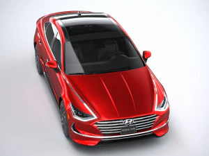 Hyundai Sonata Hybrid 2020 3D Model