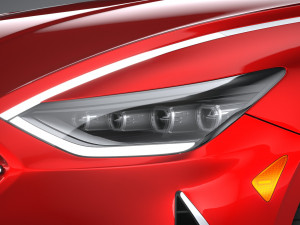 Hyundai Sonata Hybrid 2020 3D Model