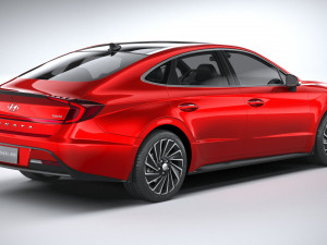 Hyundai Sonata Hybrid 2020 3D Model