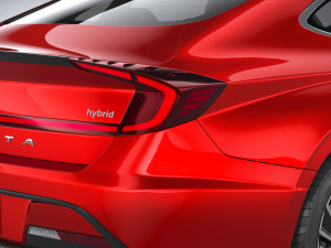 Hyundai Sonata Hybrid 2020 3D Model