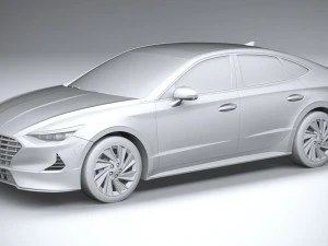 Hyundai Sonata Hybrid 2020 3D Model