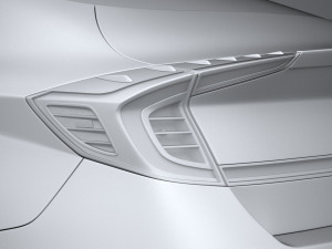 Hyundai Sonata Hybrid 2020 3D Model