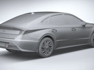 Hyundai Sonata Hybrid 2020 3D Model