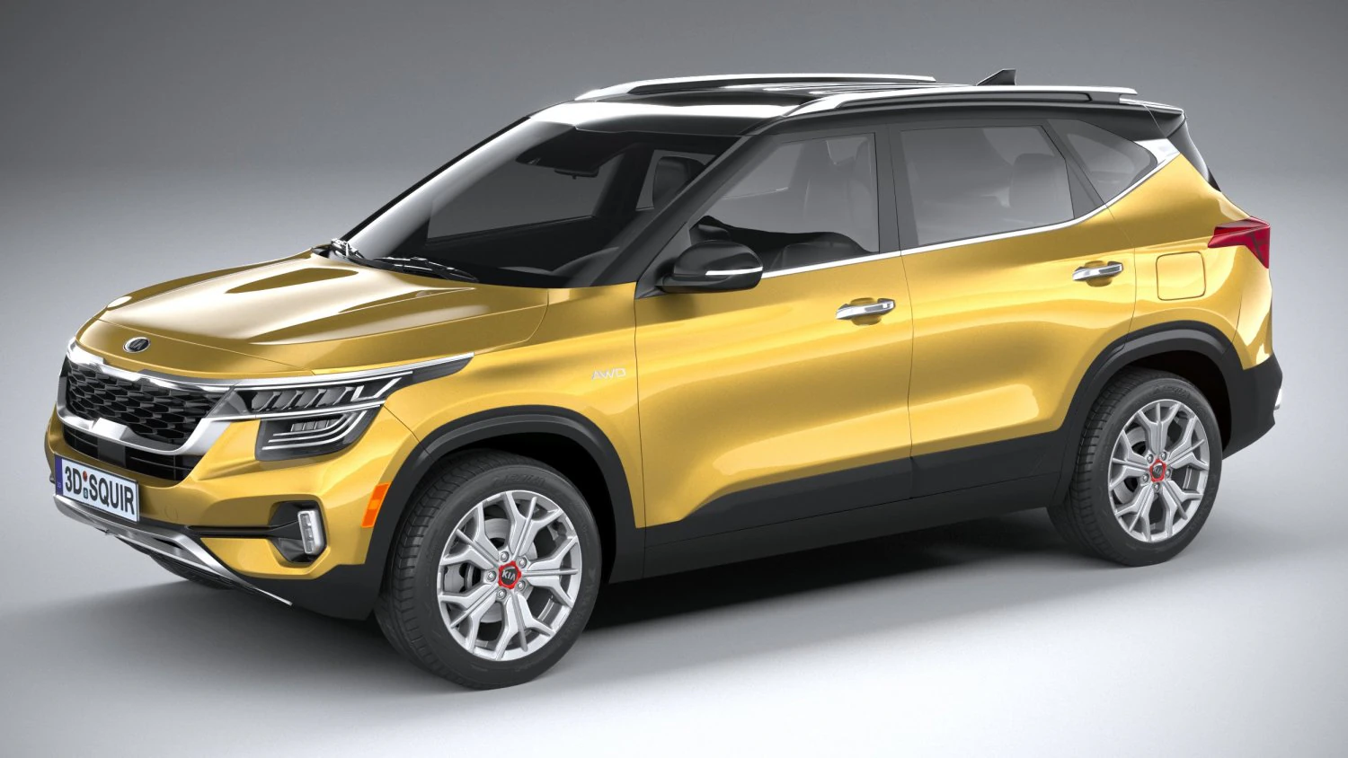 Kia Seltos 2021 3D Model .c4d .max .obj .3ds .fbx .stl .blend 