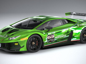 Huracan GT3 Evo Racecar 2019 3D Модель