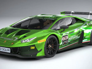 Huracan GT3 Evo Racecar 2019 3D Model