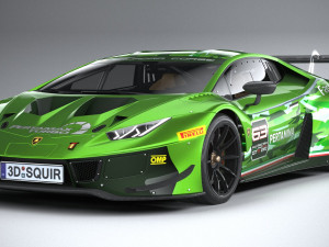Huracan GT3 Evo Racecar 2019 3D-Modell