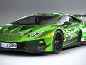 Huracan GT3 Evo Racecar 2019 3D Model