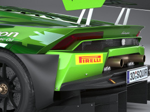 Huracan GT3 Evo Racecar 2019 3D-Modell