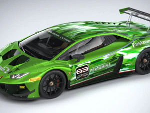 Huracan GT3 Evo Racecar 2019 3D Model