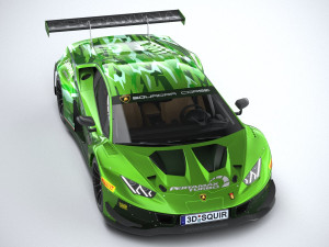 Huracan GT3 Evo Racecar 2019 3D-Modell