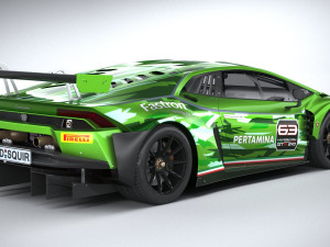 Huracan GT3 Evo Racecar 2019 3D-Modell