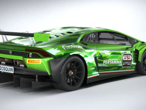 Huracan GT3 Evo Racecar 2019 3D Model