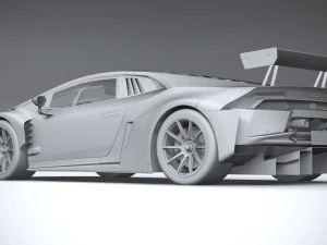 Huracan GT3 Evo Racecar 2019 3D Model