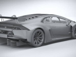 Huracan GT3 Evo Racecar 2019 3D-Modell