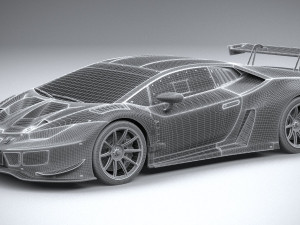 Huracan GT3 Evo Racecar 2019 3D-Modell
